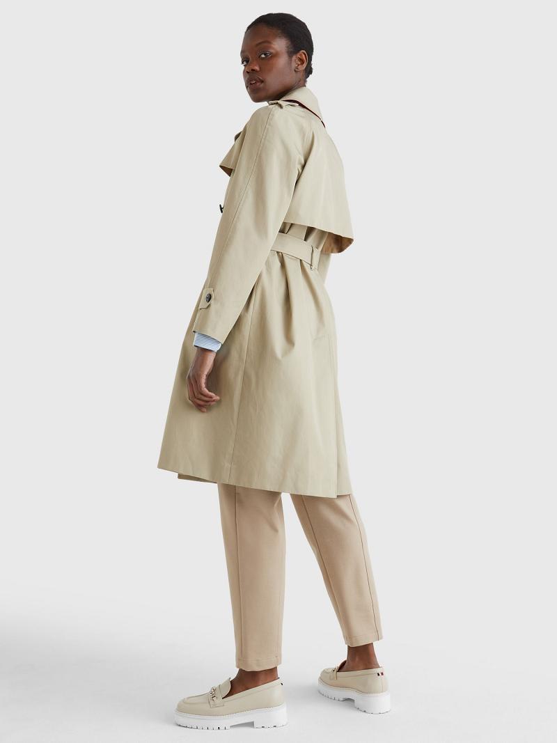 Abrigos Tommy Hilfiger Classic Trench Beige | MX_W21024