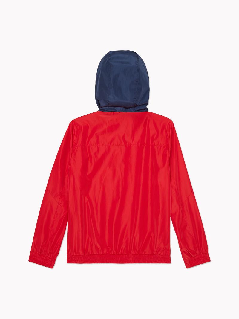 Abrigos Tommy Hilfiger Deporte Flag Windbreaker Rojos | MX_W21041