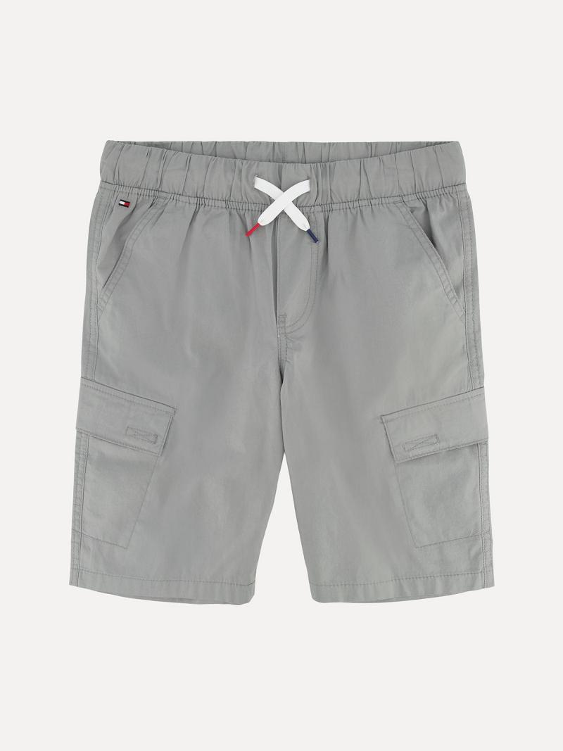 Bermudas Tommy Hilfiger Big Pull-On Cargo Grises | MX_B2090