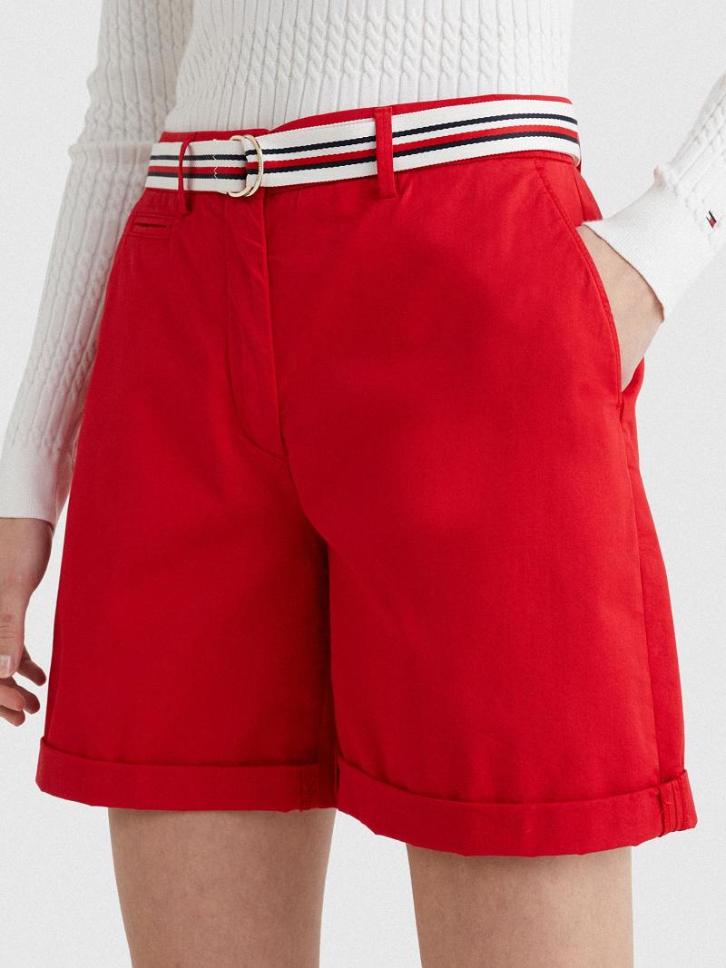 Bermudas Tommy Hilfiger Chino Rojos | MX_W21295