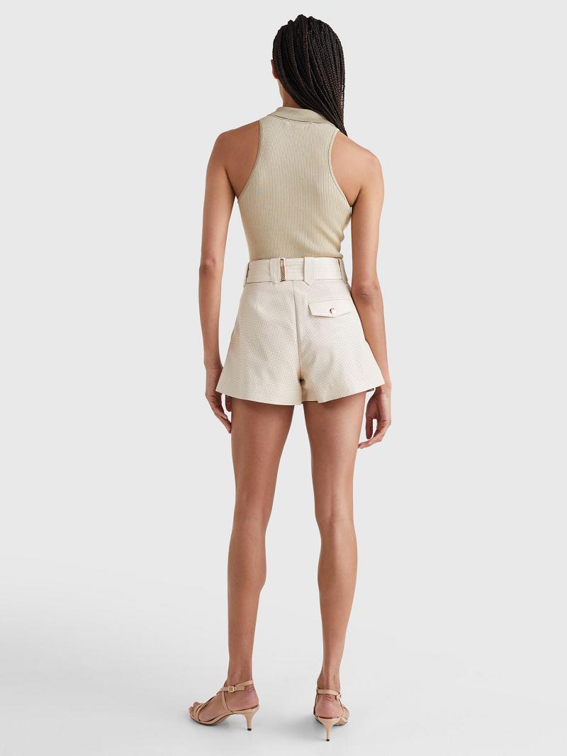 Bermudas Tommy Hilfiger Cuero Utility Beige | MX_W21307