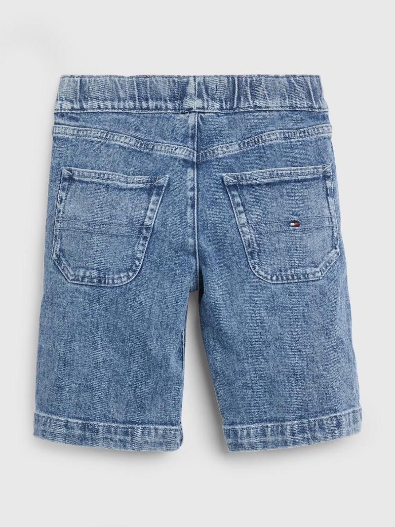 Bermudas Tommy Hilfiger Drawstring Denim Azules | MX_B2094