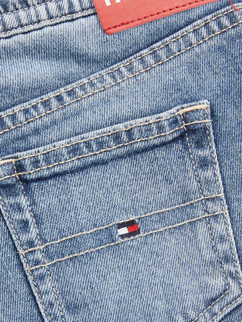 Bermudas Tommy Hilfiger Drawstring Denim Azules | MX_G1154