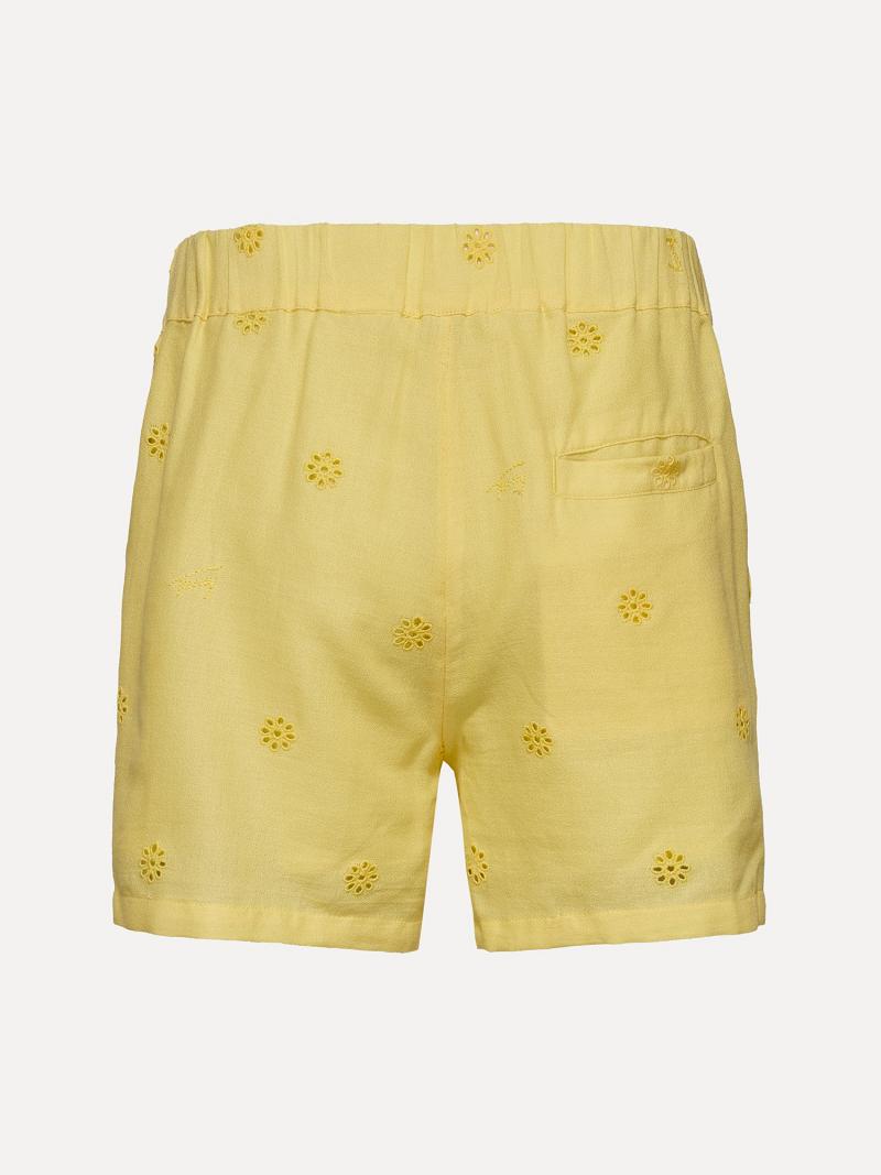 Bermudas Tommy Hilfiger Embroidered Amarillos | MX_G1155