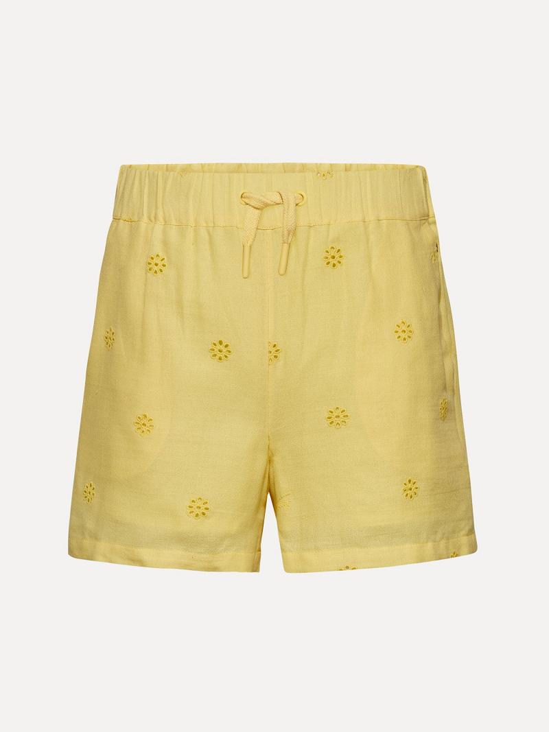 Bermudas Tommy Hilfiger Embroidered Amarillos | MX_G1155