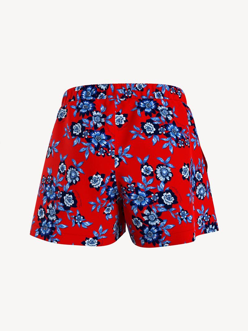 Bermudas Tommy Hilfiger Floral Rojos | MX_G1157