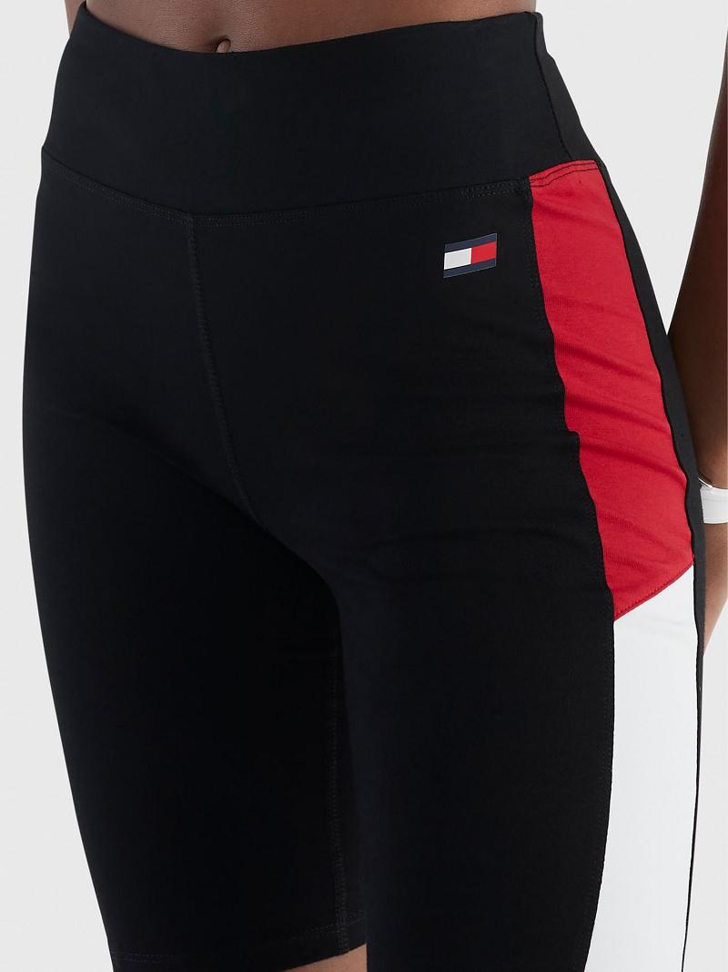 Bermudas Tommy Hilfiger High-Rise Bike Negros | MX_W21304