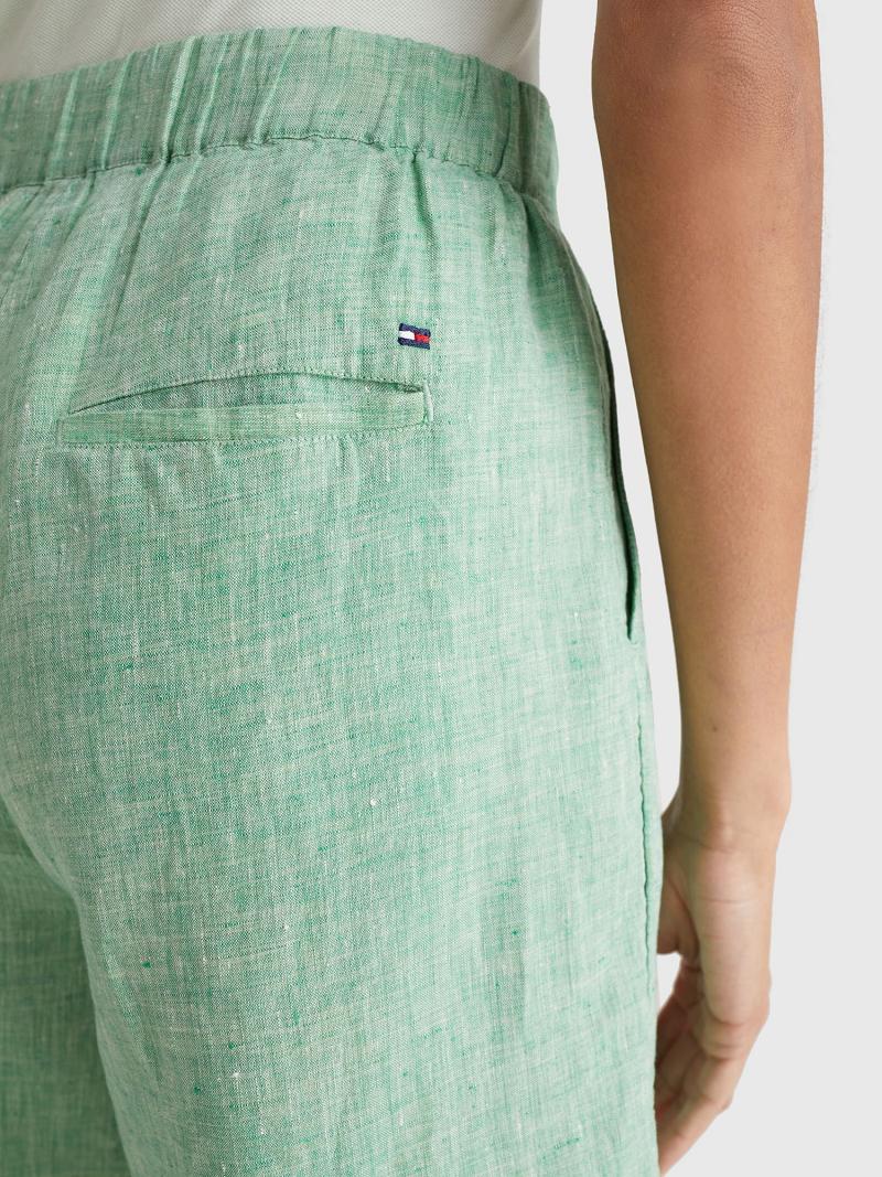 Bermudas Tommy Hilfiger Linen Verdes | MX_W21309