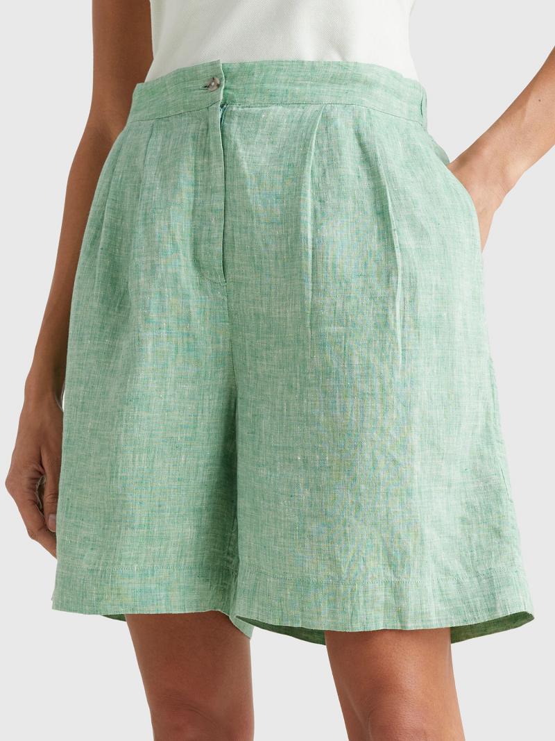 Bermudas Tommy Hilfiger Linen Verdes | MX_W21309