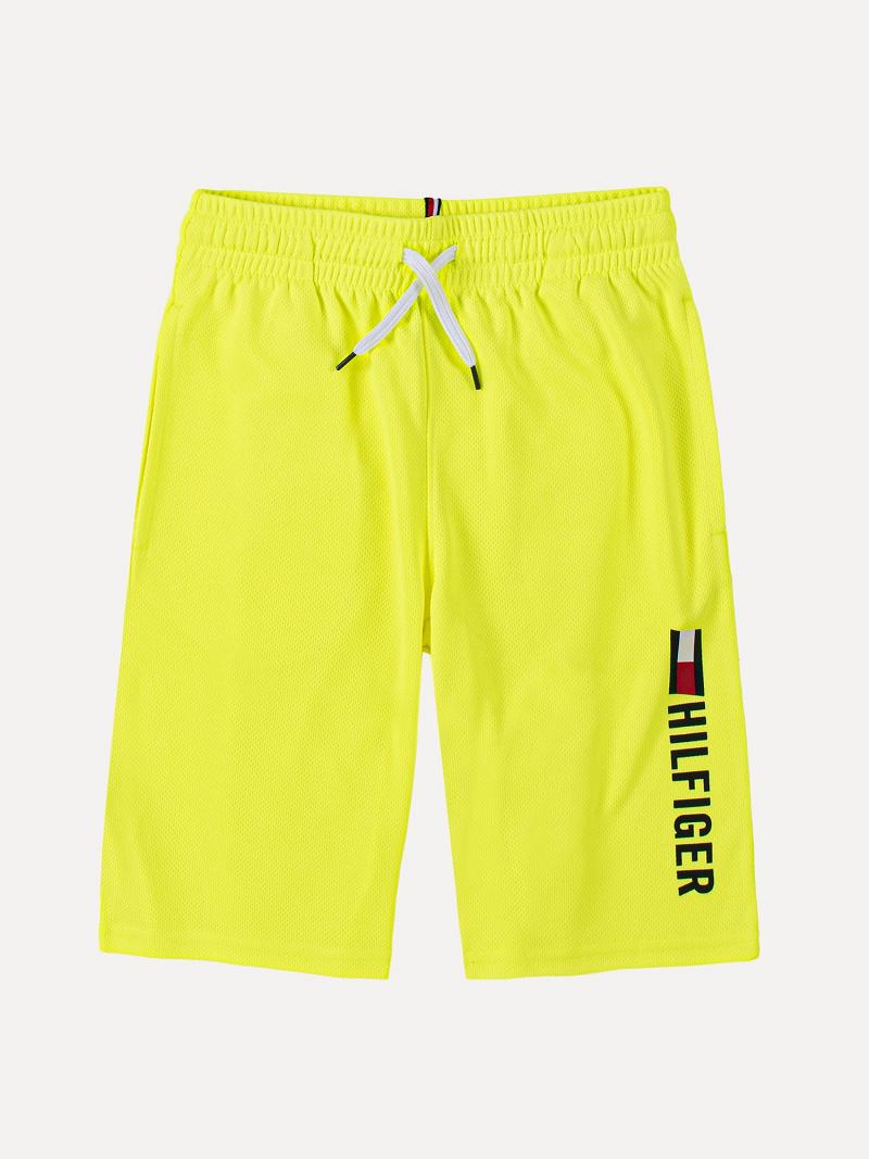 Bermudas Tommy Hilfiger Little Entrenamiento Amarillos | MX_B2100