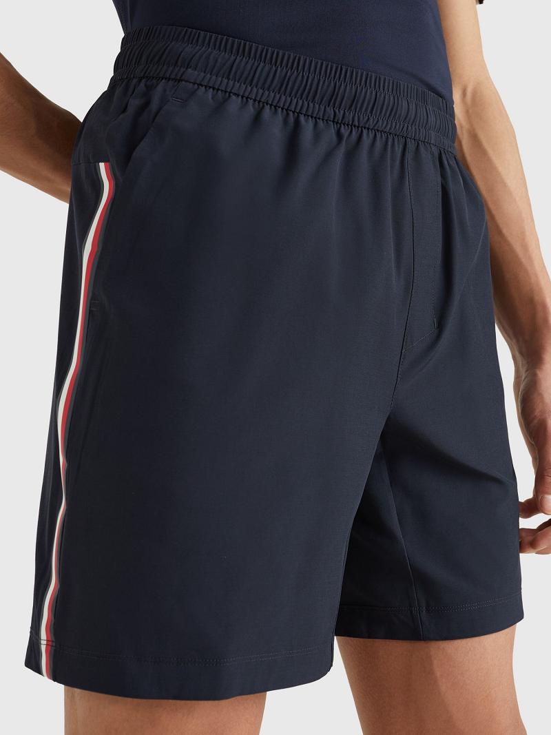 Bermudas Tommy Hilfiger Logo tape performance training Azul Marino | MX_M31214