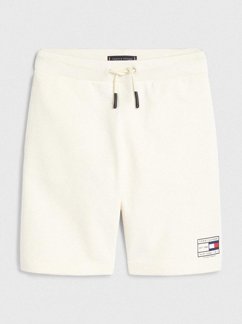 Bermudas Tommy Hilfiger Natural-Dye Blancos | MX_B2102