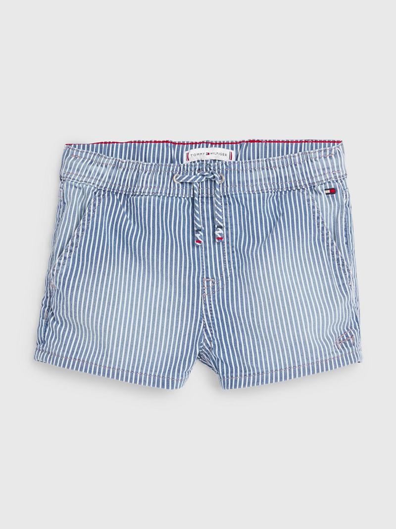 Bermudas Tommy Hilfiger Pinstripe Azules | MX_G1161