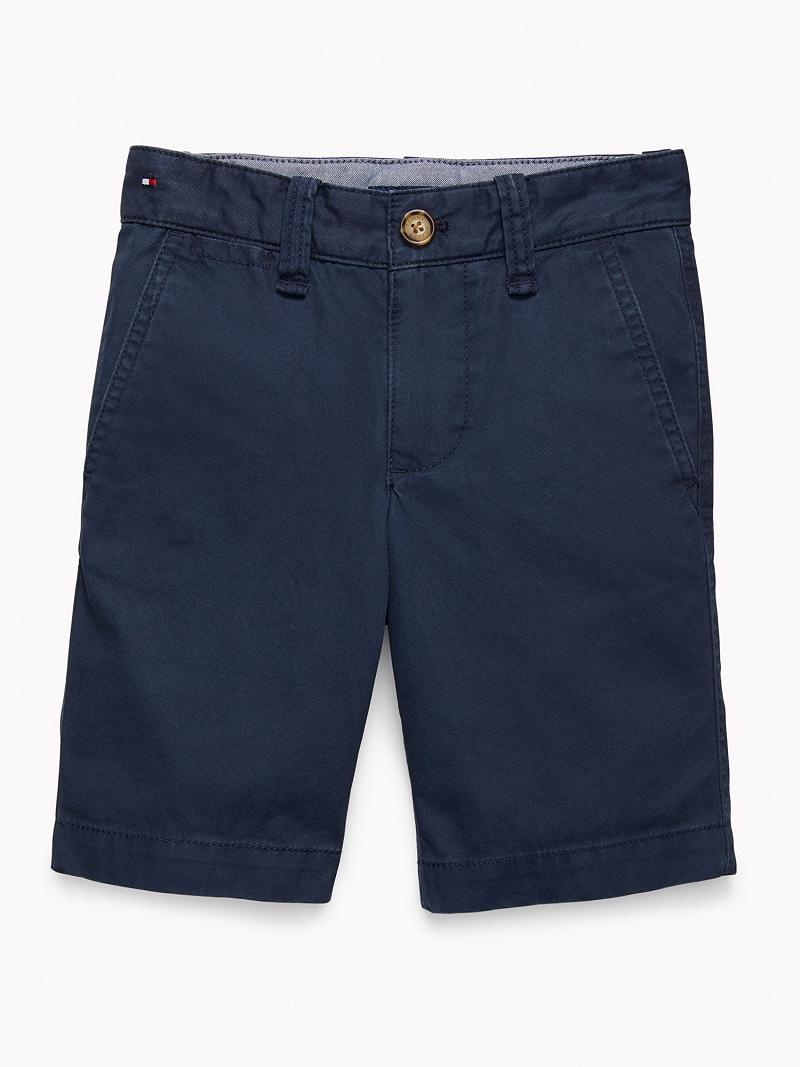 Bermudas Tommy Hilfiger Solid Flag Azul Marino | MX_B2103