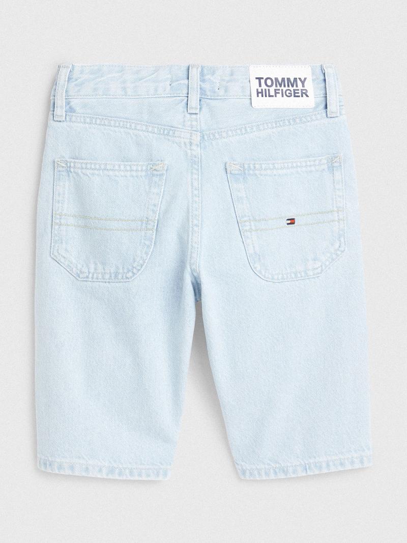 Bermudas Tommy Hilfiger Straight Fit Denim Azules | MX_B2104