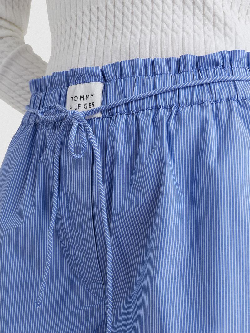 Bermudas Tommy Hilfiger Stripe Oxford Azules | MX_W21316