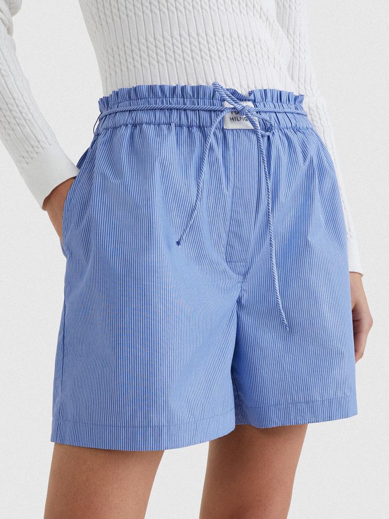 Bermudas Tommy Hilfiger Stripe Oxford Azules | MX_W21316