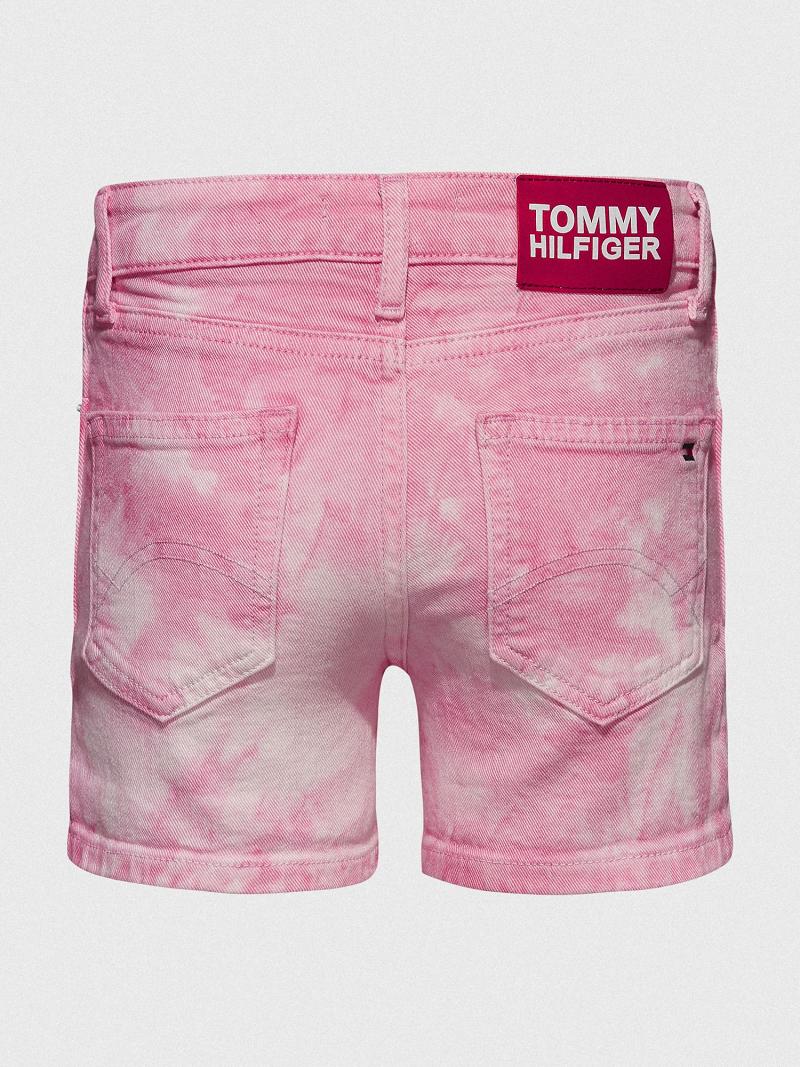 Bermudas Tommy Hilfiger Tie-Dye Denim Rosas | MX_G1163