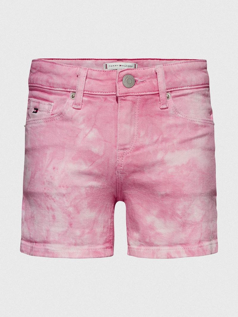 Bermudas Tommy Hilfiger Tie-Dye Denim Rosas | MX_G1163