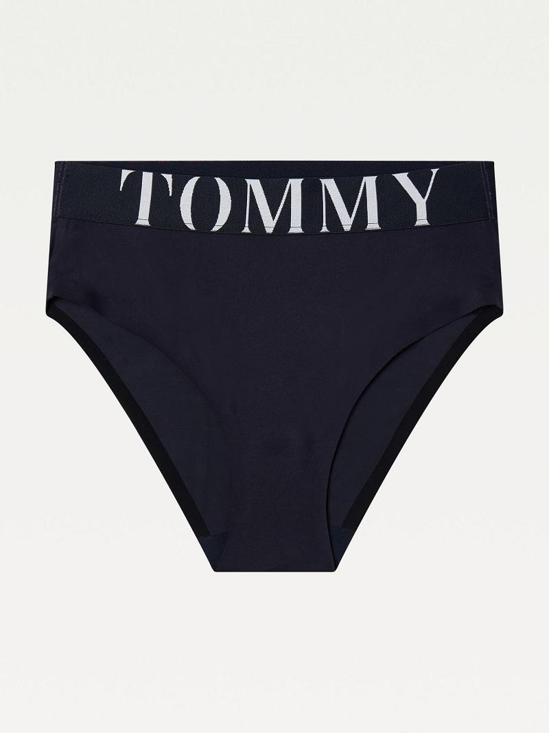 Bikinis Tommy Hilfiger Tommy High-Cintura Brief Azul Marino | MX_W21549