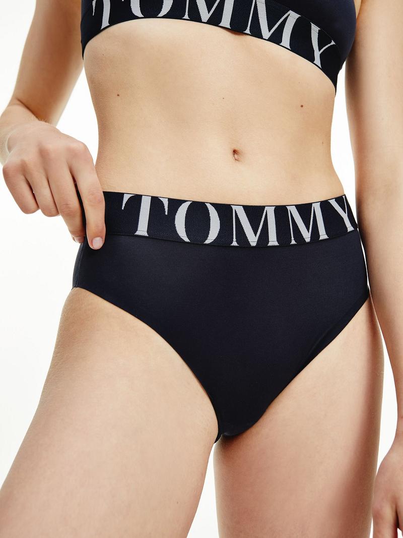 Bikinis Tommy Hilfiger Tommy High-Cintura Brief Azul Marino | MX_W21549