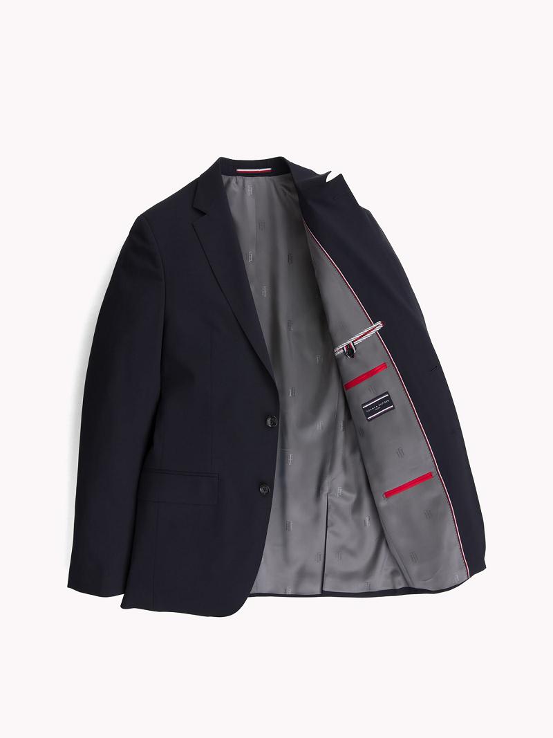 Blazers Tommy Hilfiger Regular fit virgin wool Azules | MX_M31482