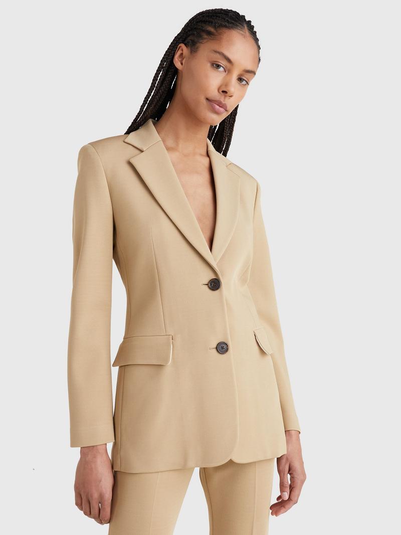 Blazers Tommy Hilfiger Scuba Tailored Beige | MX_W21006