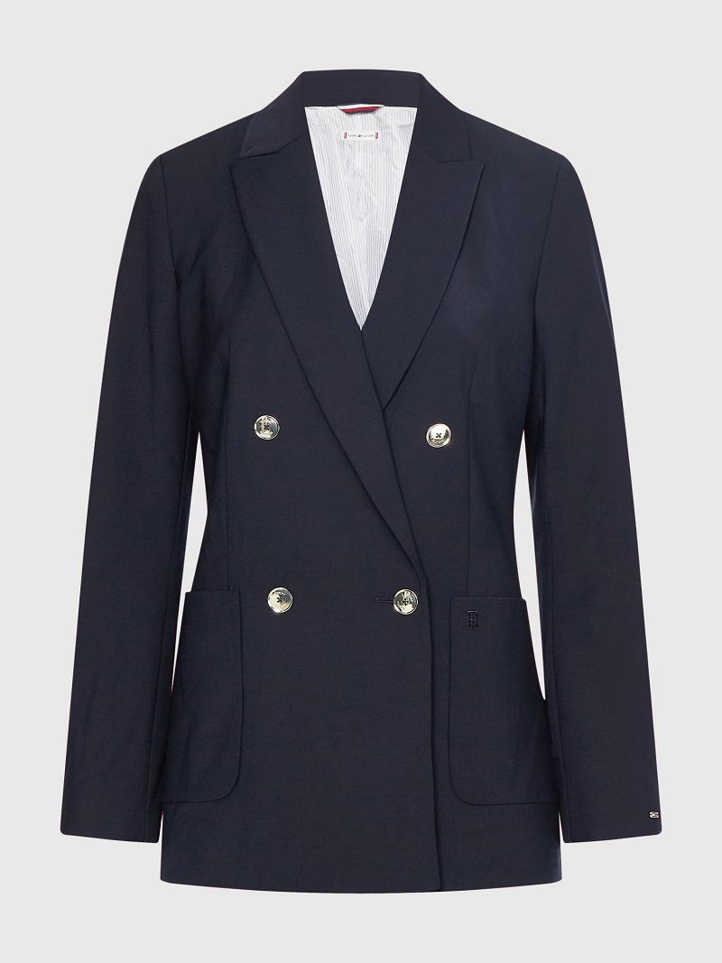 Blazers Tommy Hilfiger Wool Azul Marino | MX_W21009