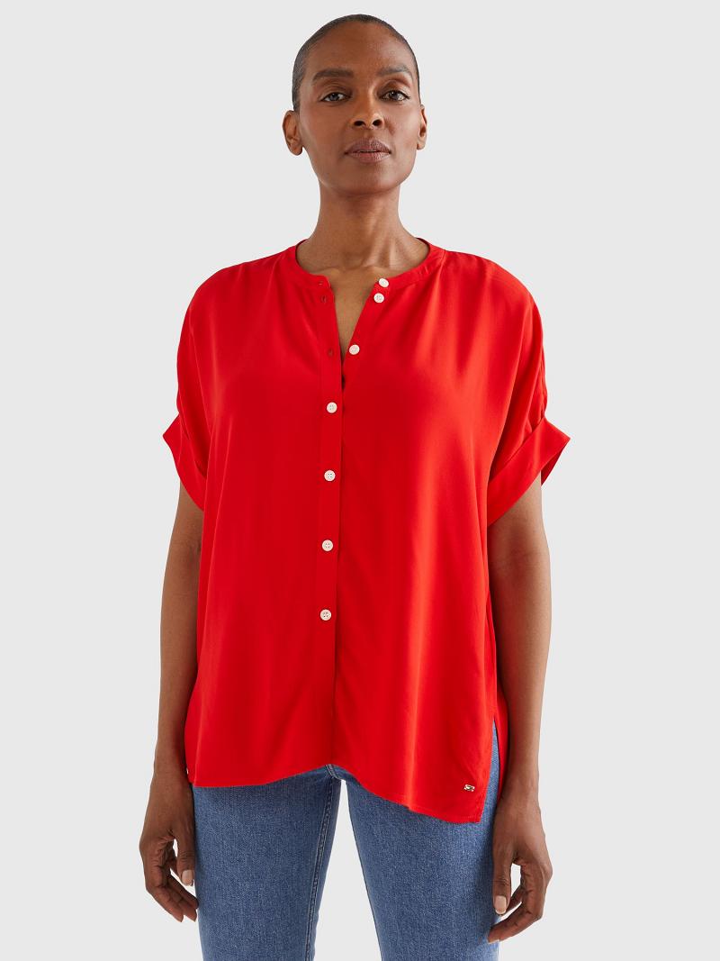 Blouses Tommy Hilfiger Crepe Viscose Naranjas | MX_W21010