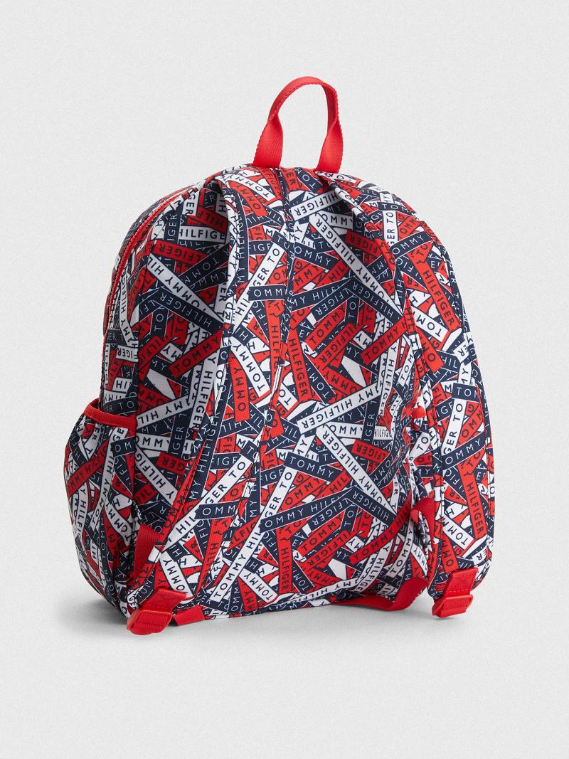 Bolsas Tommy Hilfiger Big Logo Tape Print Backpack Multicolor | MX_B2267