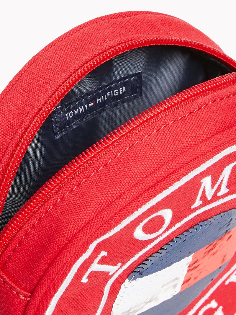 Bolsas Tommy Hilfiger Flag Circle Rojos | MX_G1342