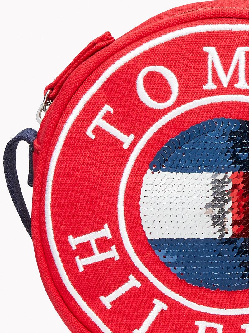 Bolsas Tommy Hilfiger Flag Circle Rojos | MX_G1342