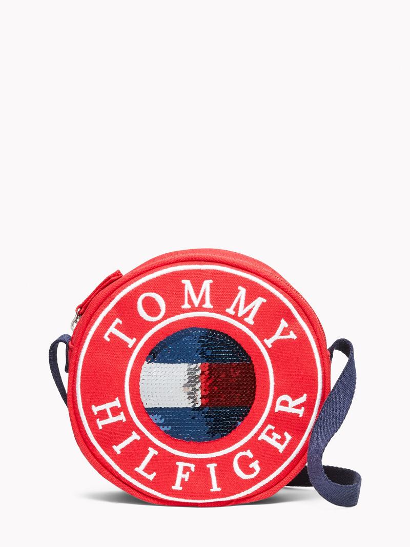 Bolsas Tommy Hilfiger Flag Circle Rojos | MX_G1342