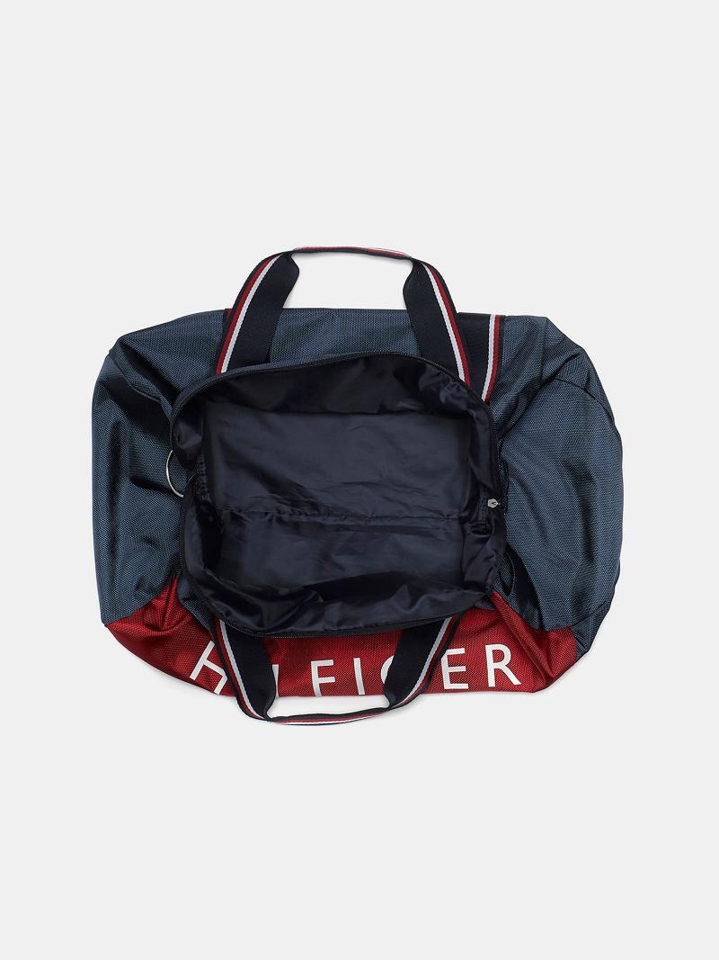 Bolsas Tommy Hilfiger Signature Duffle Azul Marino Rojos | MX_M31701