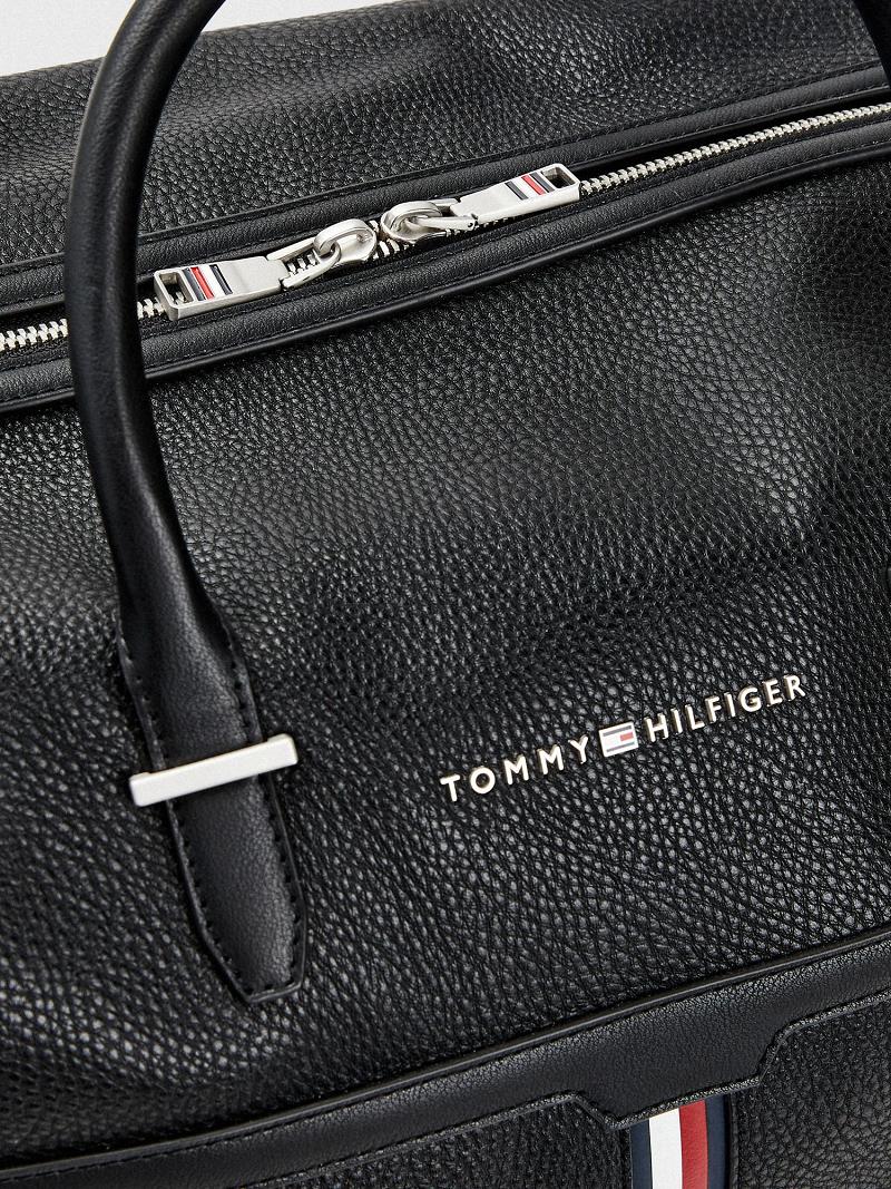 Bolsas Tommy Hilfiger Stripe Duffle Negros | MX_M31704