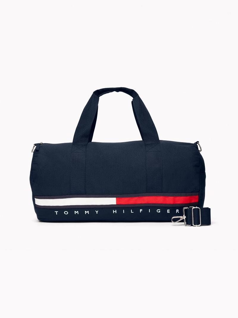 Bolsas Tommy Hilfiger Stripe Small Duffle Azul Marino | MX_M31706