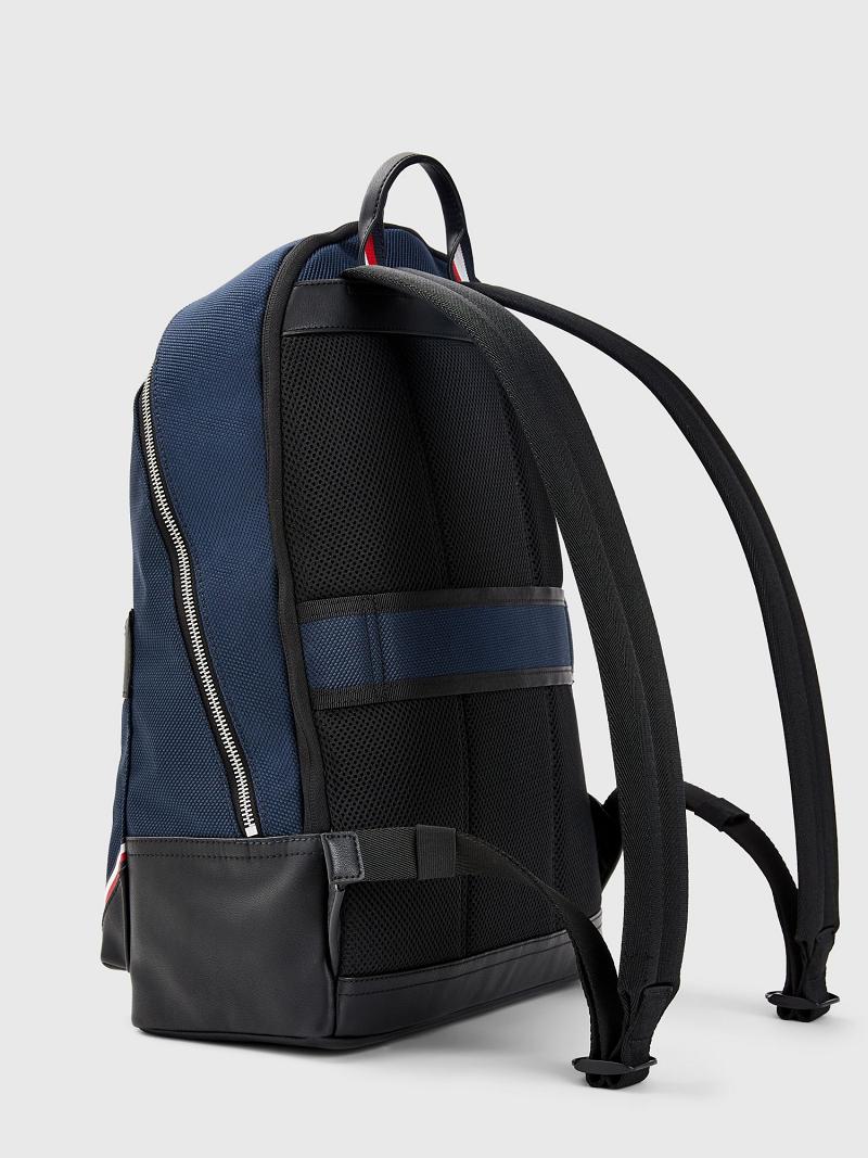 Bolsas Tommy Hilfiger Tommy Stripe Backpack Azul Marino | MX_M31711