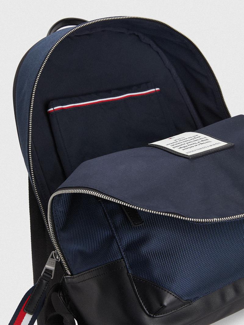 Bolsas Tommy Hilfiger Tommy Stripe Backpack Azul Marino | MX_M31711