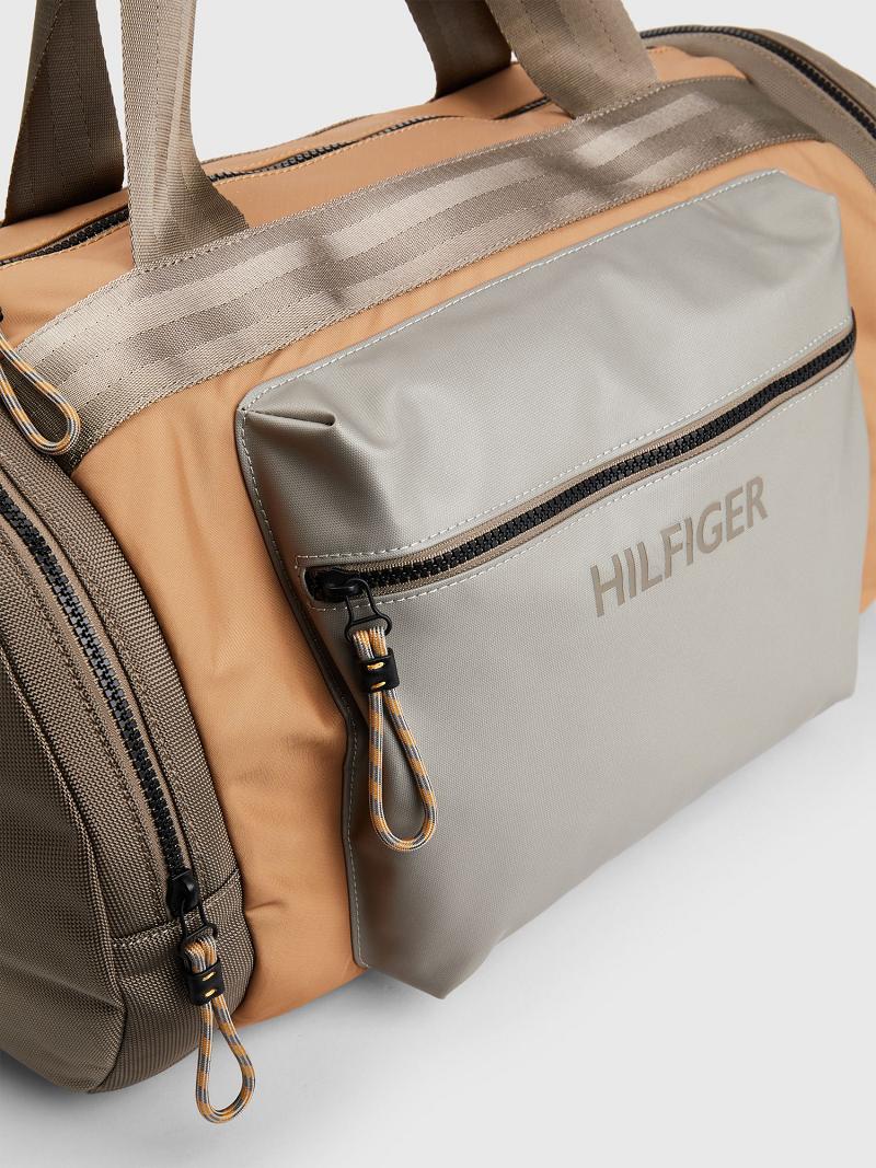 Bolsas Tommy Hilfiger Utility Duffle Kaki Beige | MX_M31713