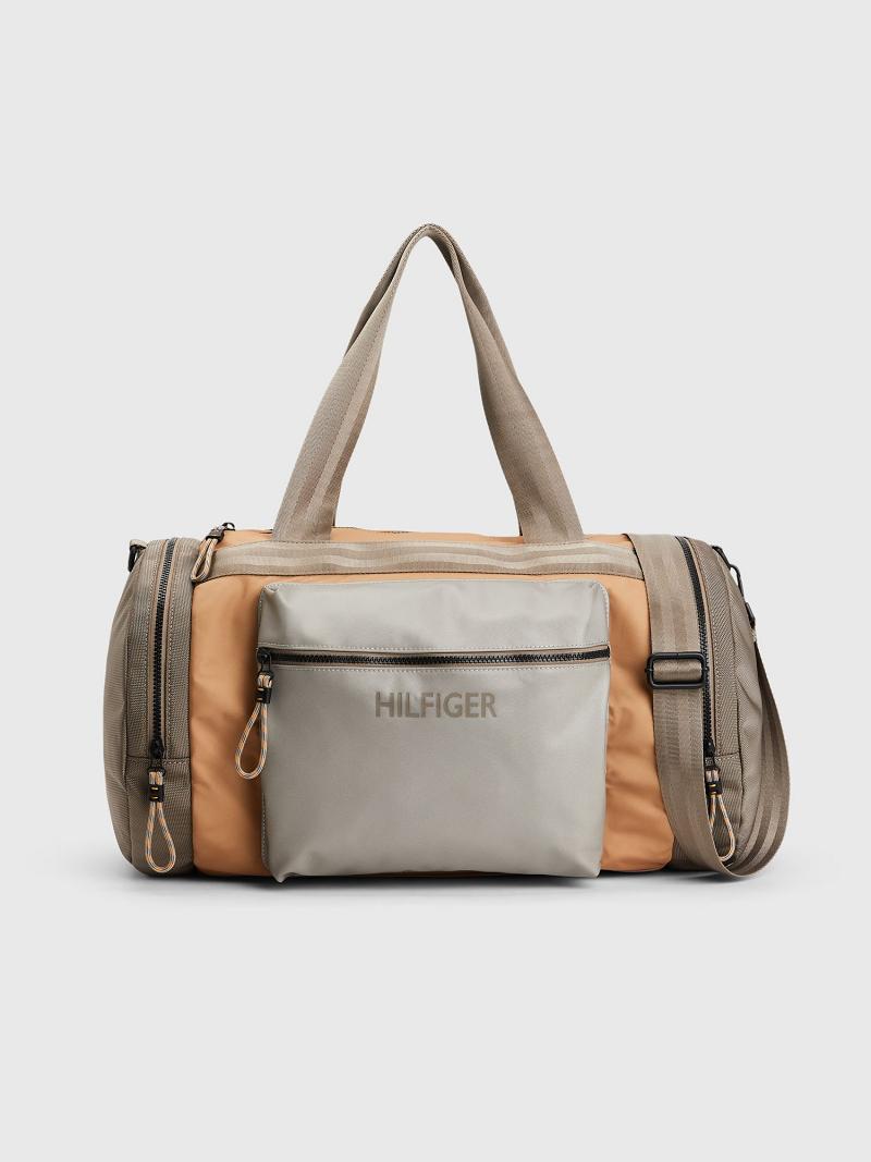 Bolsas Tommy Hilfiger Utility Duffle Kaki Beige | MX_M31713