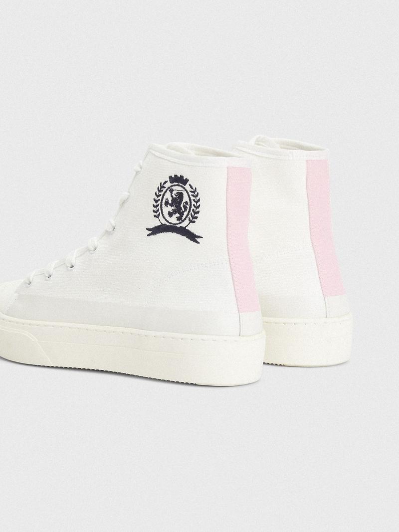 Botas Tommy Hilfiger Crest High-Top Blancos | MX_W21585