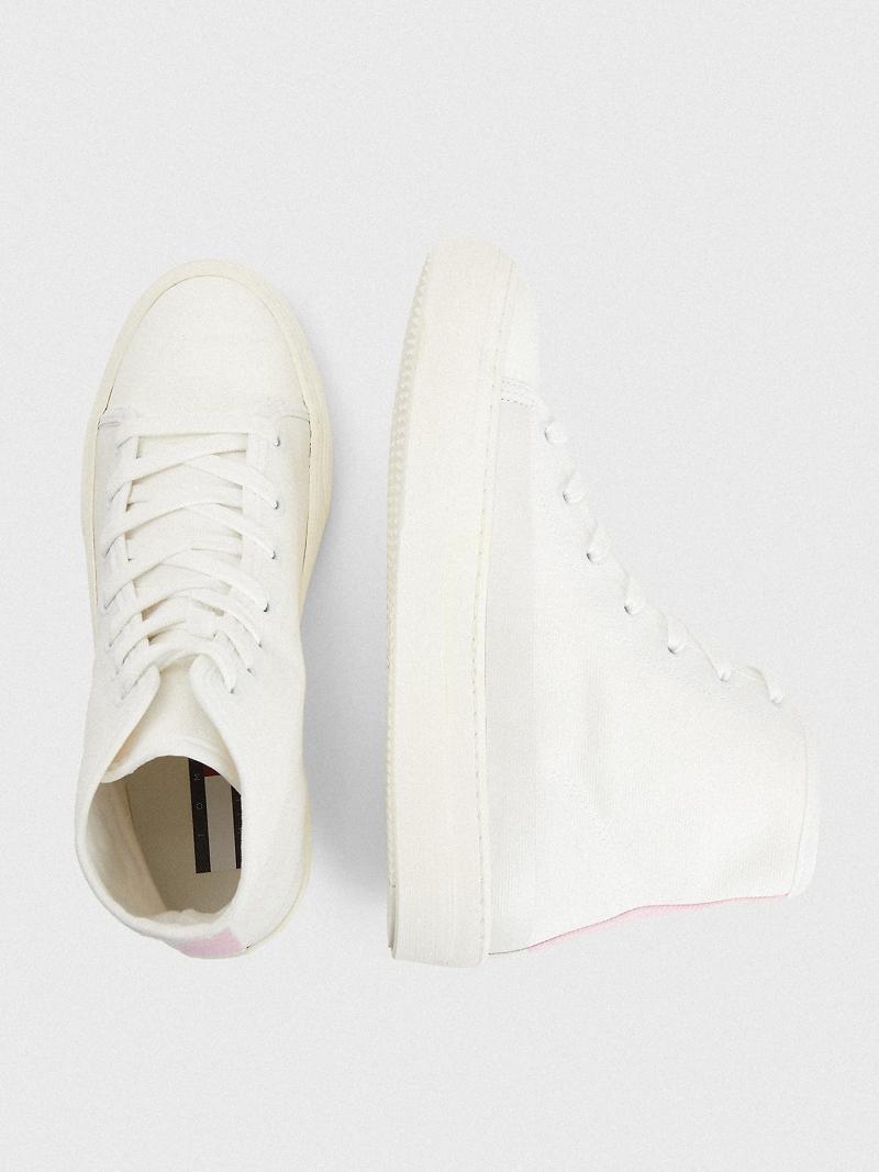 Botas Tommy Hilfiger Crest High-Top Blancos | MX_W21585