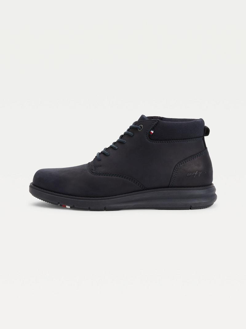 Botas Tommy Hilfiger Cuero ankle Azul Marino | MX_M31685