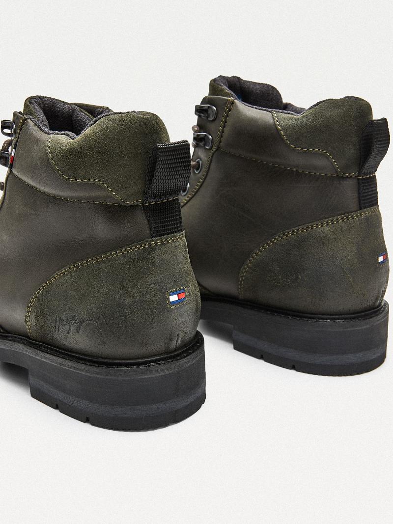 Botas Tommy Hilfiger Cuero mix Verdes | MX_M31686