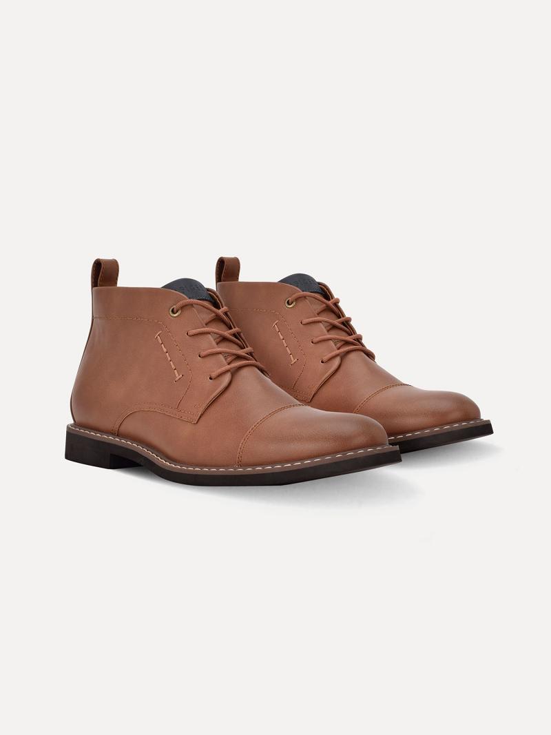 Botas Tommy Hilfiger Solid plain-toe Marrom | MX_M31690