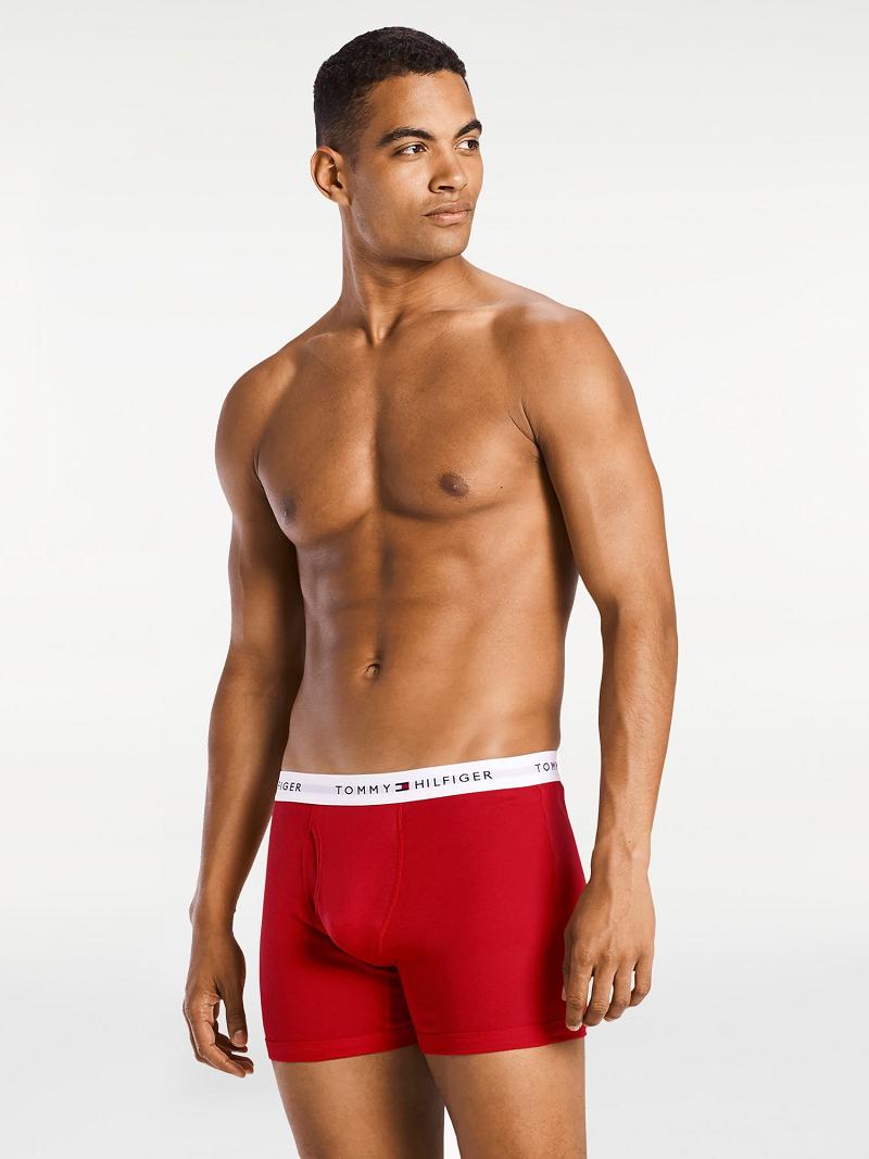 Boxer Briefs Tommy Hilfiger Algodon classics boxer brief 3pk Rojos | MX_M31580