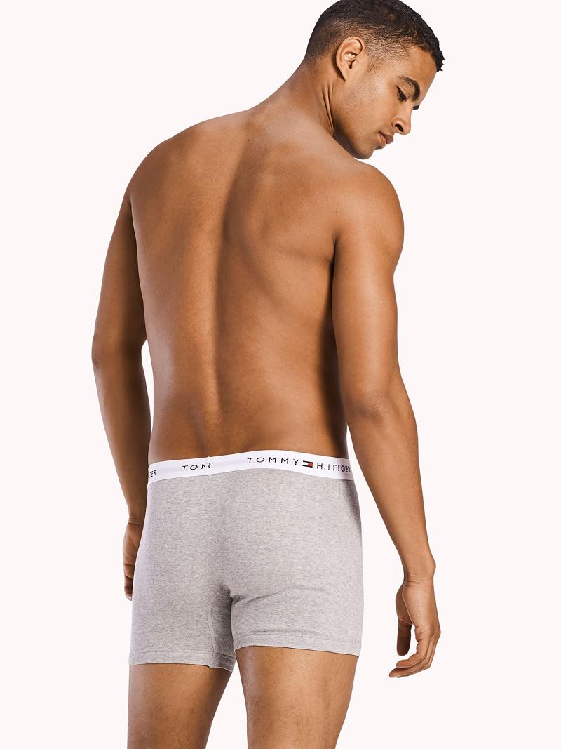 Boxer Briefs Tommy Hilfiger Algodon classics boxer brief 3pk Grises Negros | MX_M31585