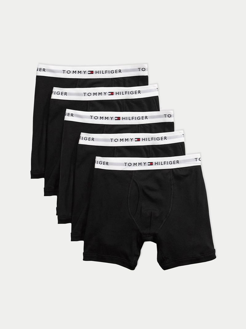 Boxer Briefs Tommy Hilfiger Algodon classics boxer brief 5pk Negros | MX_M31588