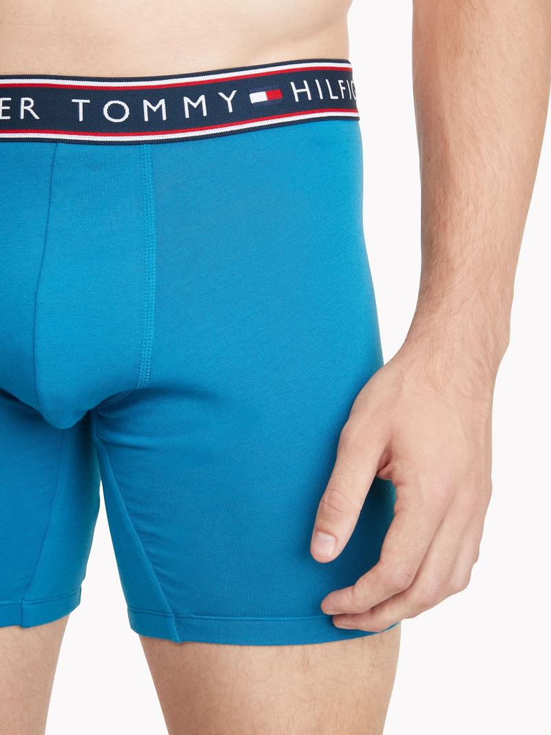 Boxer Briefs Tommy Hilfiger Algodon stretch boxer brief 3pk Rojos Azules Grises | MX_M31595