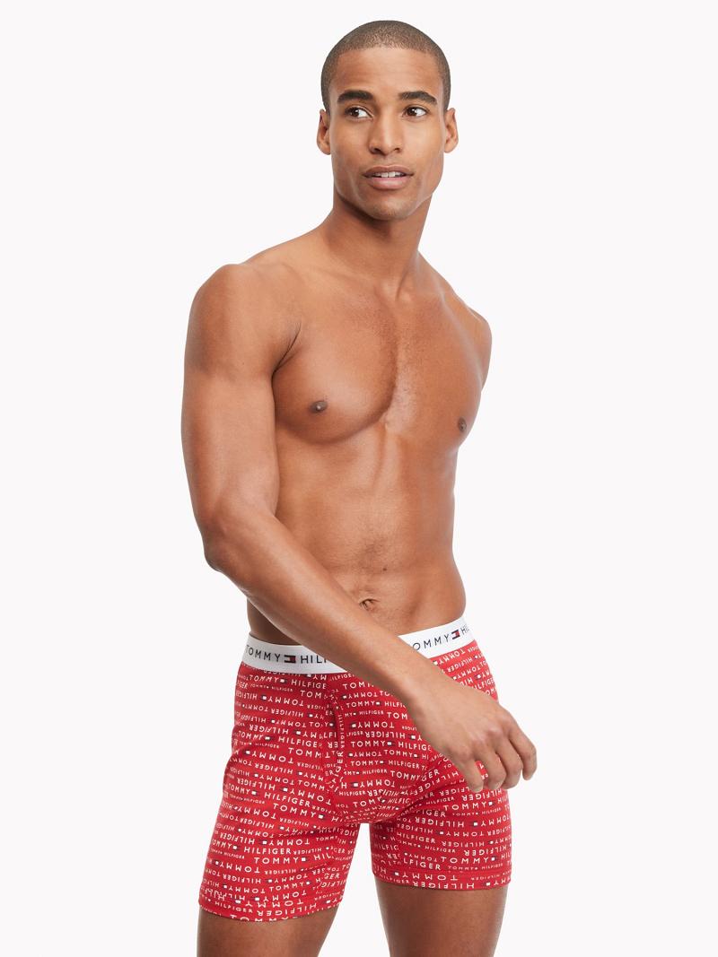 Boxer Briefs Tommy Hilfiger Classic cotton boxer brief 3pk Rojos | MX_M31570